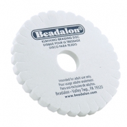 Kumihimo disco rotondo Beadalon 15cm Bianco