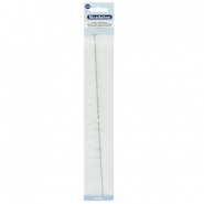 Beadalon ago infilaperle 27cm / &Oslash;0.78mm per filo elastico argento