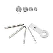 Beadalon attrezzo per creare anellini apribili (4mm, 6mm, 7mm, 8mm) argento