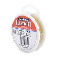 Beadalon filo infilaperle elastico diametro 1.0mm 5 metri oro satinato