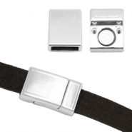 Chiusure magnetiche metallo qualit&agrave; base &Oslash;10,2x3,1 mm argento antico