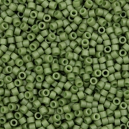 Perline Miyuki Delica 11/0 Opaque matte luster olive green DB-391