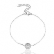 Braccialetti Polaris per cabochon 7mm o Swarovski Elements 2088-SS34 argento