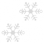 Distanziatori in stile bohémien fiocco di neve argento