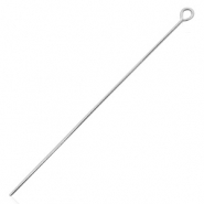 Componenti in argento 925 chiodini a occhiello 40 mm argento