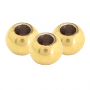 Perline in acciaio inossidabile 5mm oro