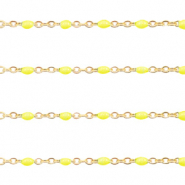 Componenti in acciaio inossidabile 1 mm catena stile rosario giallo-oro