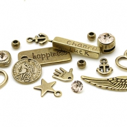 Perline e ciondoli di metallo DQ Perline di metallo DQ color bronzo antico