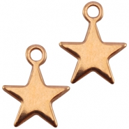 Perline di metallo DQ color oro rosa Ciondoli di metallo DQ color oro rosa