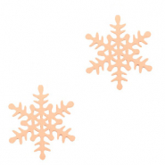 Pendenti in stile bohémien fiocco di neve oro rosa