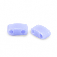Perline Miyuki tila metà 5x2.3mm Opaque luster light periwinkle blue HTL-446