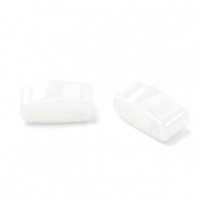 Perline Miyuki tila metà 5x2.3mm Ceylon white pearl HTL-420