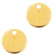 Ciondoli di metallo DQ lettera I oro (privo di nichel)