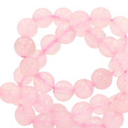 Perline in pietra naturale Quarzo 4mm rosa ghiaccio