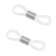 Componenti in acciaio fermino per occhiali trasparente-argento