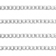 Componenti in acciaio inossidabile catena a rol&ograve; grumetta argento