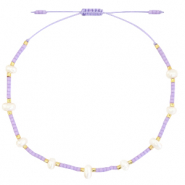 Braccialetti alla moda Miyuki con perle lilac viola