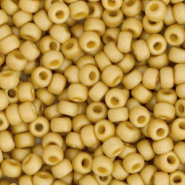 Rocailles Miyuki 8/0 Opaque glazed frosted citron yellow 8-4692