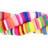 Perline Katsuki 4mm arcobaleno neon giallo misto