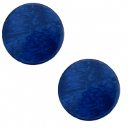 Cabochon Polaris Elements 20 mm piatto Lively blu vero