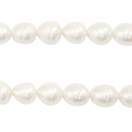 BQ Perle di acqua dolce chicco di riso 10x9mm bianco naturale