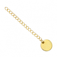 Componenti in acciaio inossidabile allungatrice con piastra rotonda 10mm oro