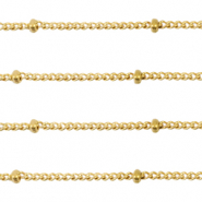 Componenti in acciaio inossidabile catena a rol&ograve; grumetta con palline oro