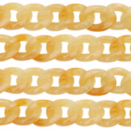 Catena in acrilico 22mm arancione ambra