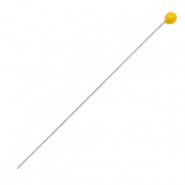 Componenti di metallo DQ chiodini testa tonda 52mm argento antico-giallo tropicale (privo di nichel)