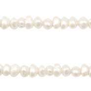 BQ Perle di acqua dolce foro per infilare verticale 5mm bianco naturale