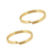 Componenti in acciaio inossidabile anellino bris&egrave; 12mm oro