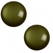 Cabochon Polaris Elements 12 mm classico Lucido verde militare