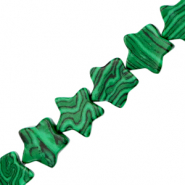 Perline in pietra naturale stella verde