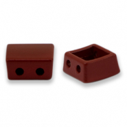 Perline Tile quadrato marrone barile