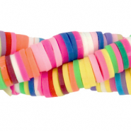 Perline Katsuki 6mm arcobaleno neon giallo misto