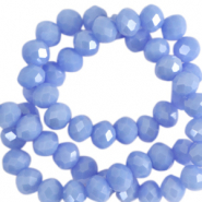 Perline sfaccettate 4x3mm rondella blu cielo-effetto perlato