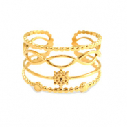 Anelli in acciaio inossidabile oro