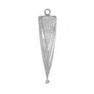 Ciondoli di metallo DQ triangolo argento antico (privo di nichel)