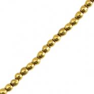 Perline di ematite tonde 2mm oro