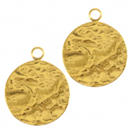 Ciondoli in acciaio inossidabile 14mm oro