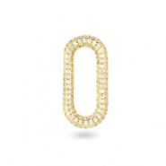 Distanziatore con zirconia ovale oro