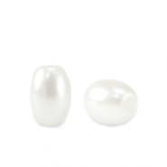 Imitazione di perle d'acqua dolce chicco di riso bianco