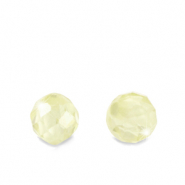 Perline con Zircone 4mm multicolore verde lime