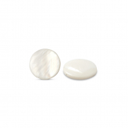 Perline di conchiglia 6mm bianco (colore naturale)