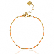 Bracciali in acciaio inossidabile arancio-oro