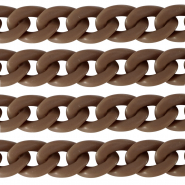 Catena in acrilico 29mm opaca marrone savana