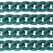 Catena in acrilico 29mm opaca blu petrolio