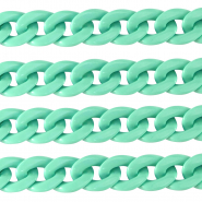 Catena in acrilico 22mm lucida verde turchese