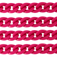 Catena in acrilico 22mm opaca rosa magenta