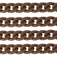 Catena in acrilico 18mm opaca marrone savana